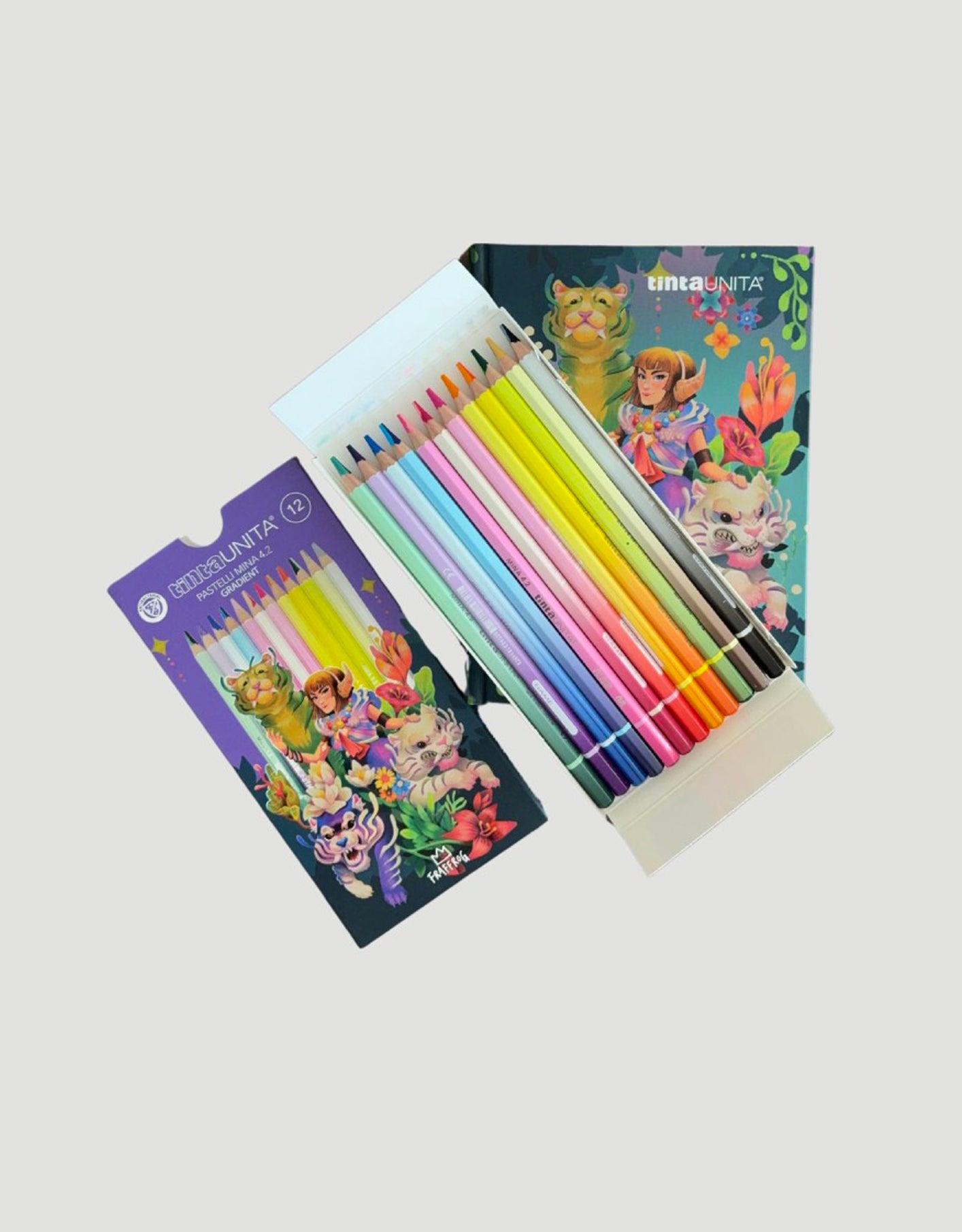 12 Pastelli Tinta Unita Gradient – Edizione Speciale Fraffrog + Diario 2025/2026 in omaggio