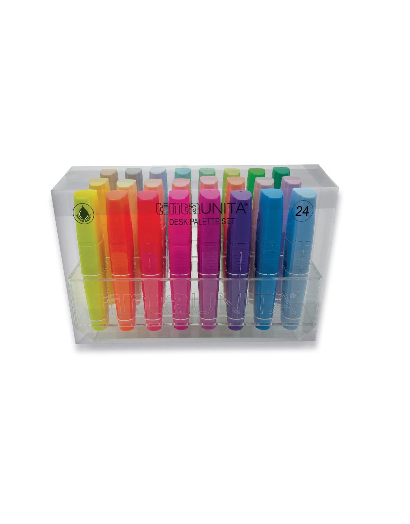 24 Evidenziatori Palette Set Tinta Unita