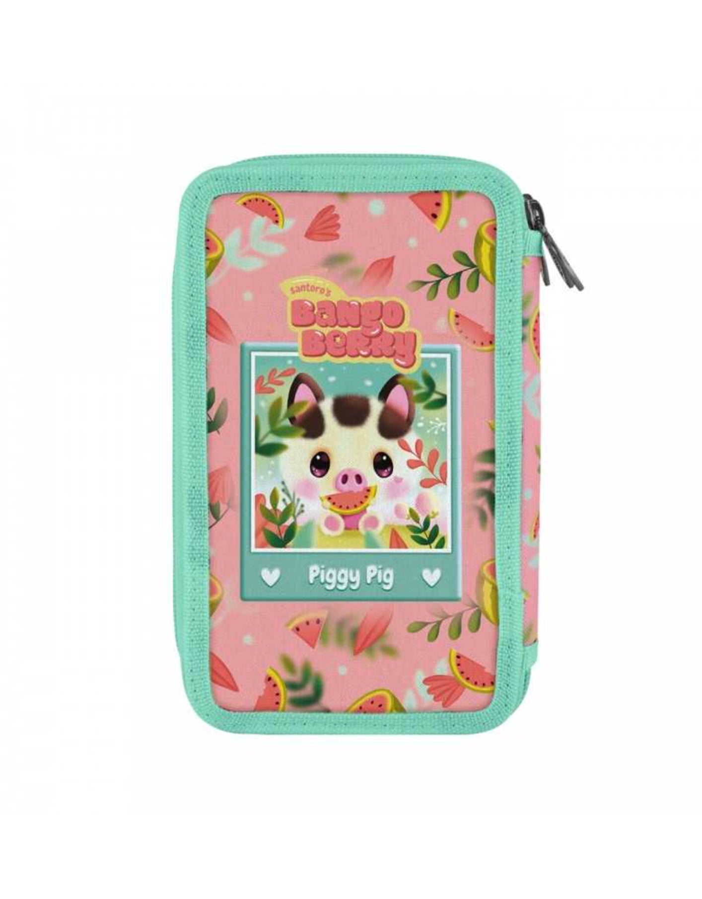 Astuccio 3 Zip Bangoberry - Piggy Pig Santoro Italia