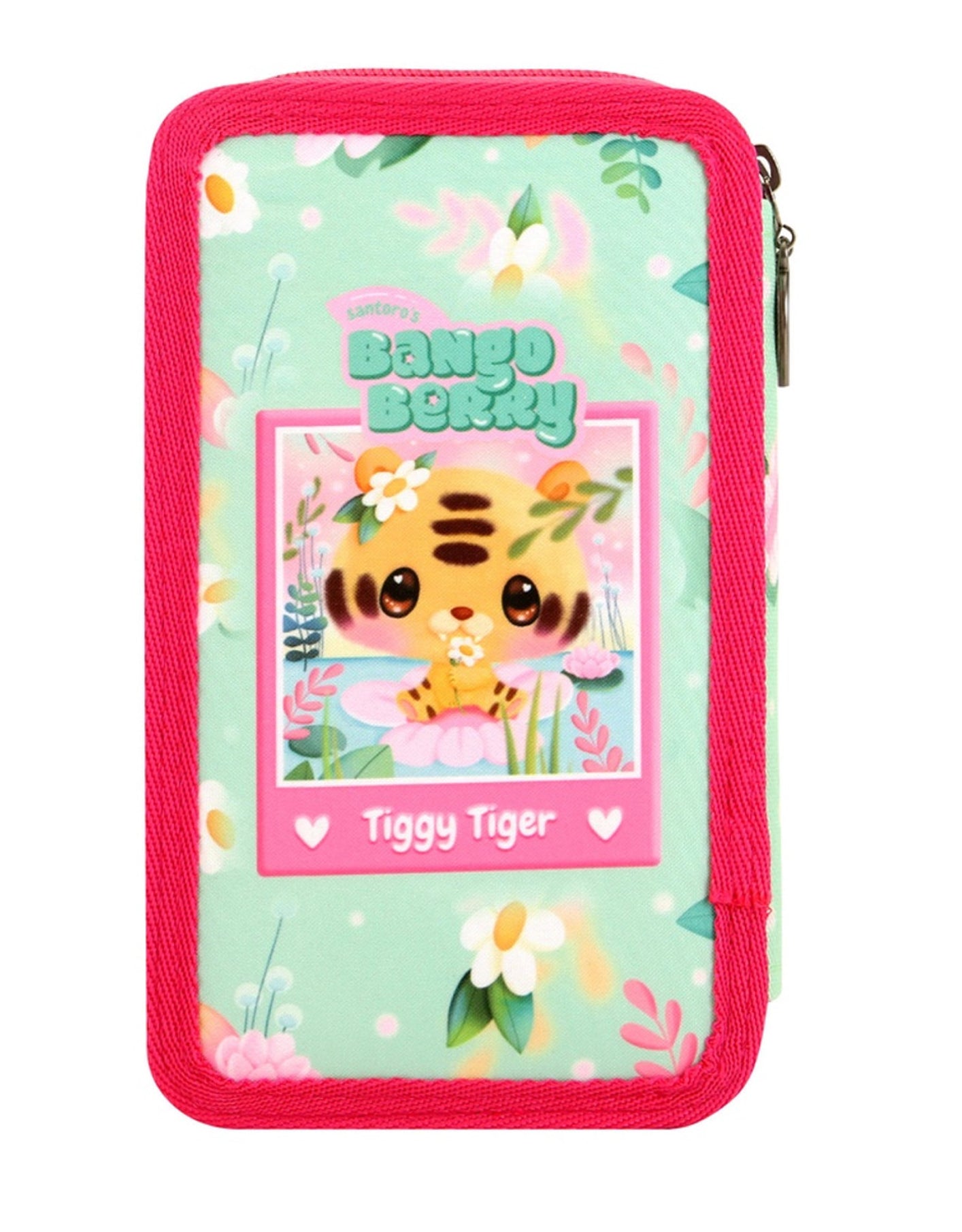 Astuccio 3 Zip Bangoberry - Tiggy Tiger | Santoro Italia