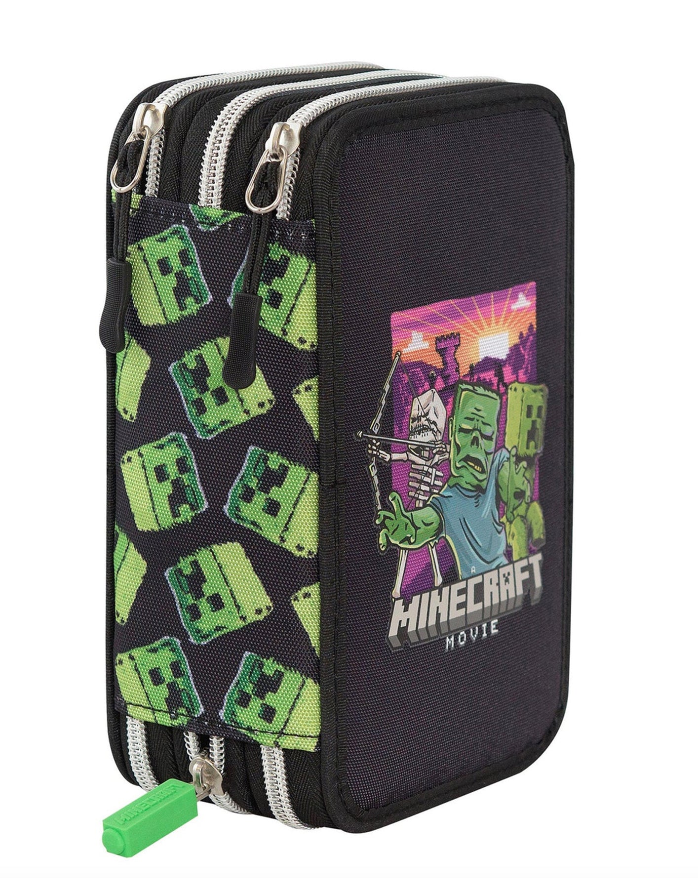 Astuccio 3 Zip Minecraft Movie Panini