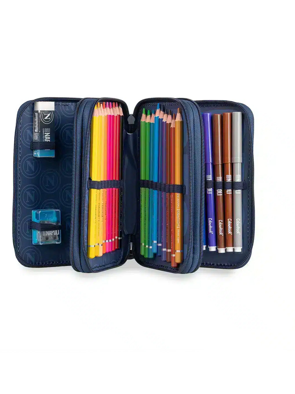 Astuccio 3 Zip SSC Napoli Colourbook