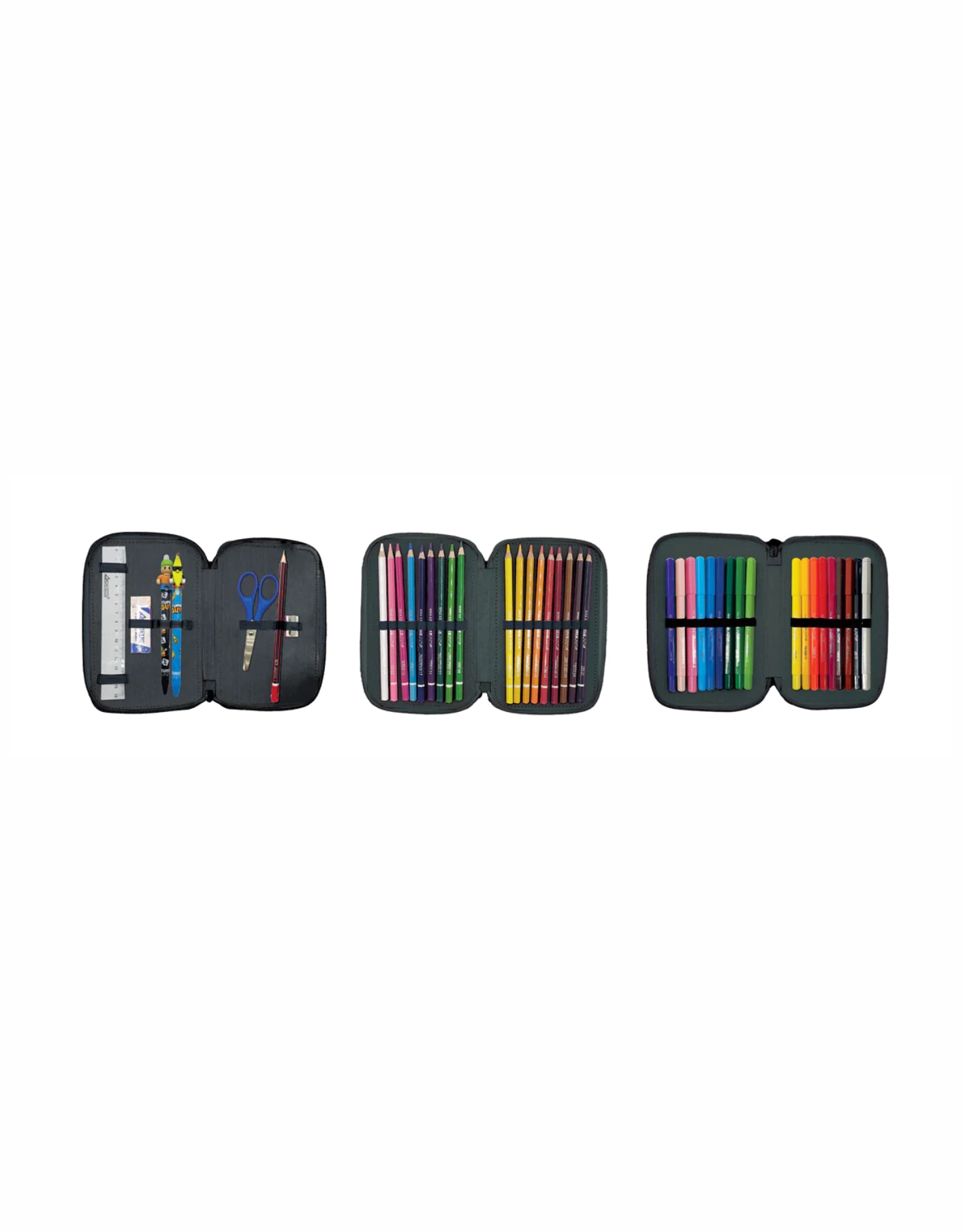 Astuccio 3 Zip Stumble Guys – Tinta Unita