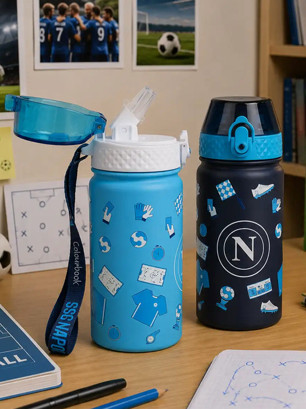 Borraccia Termica Bambini 400ml SSC Napoli Kids Colourbook