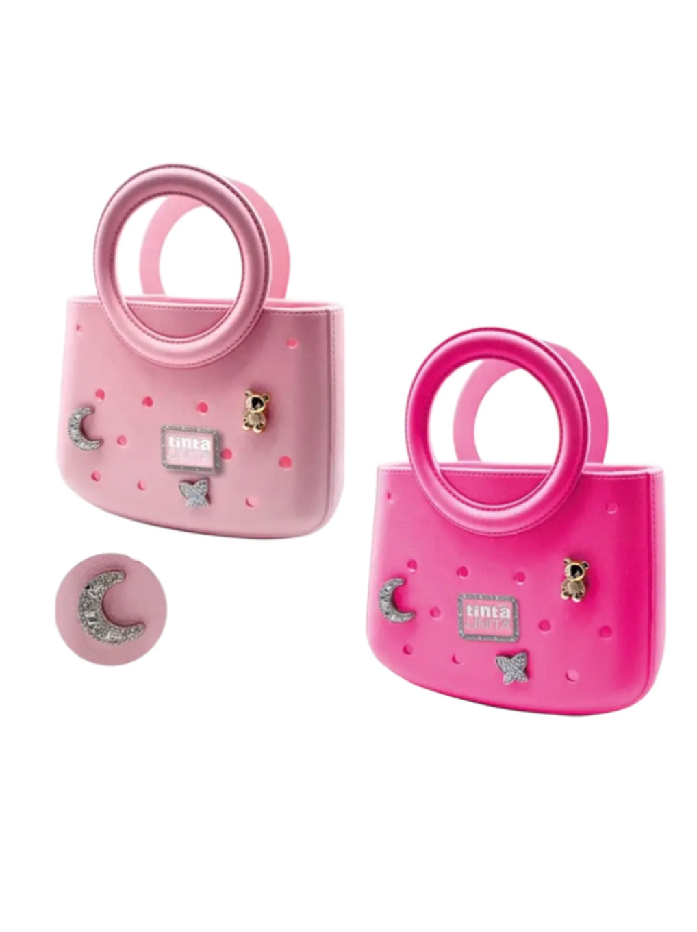 Borsa 80s con Pins - Tinta Unita Click