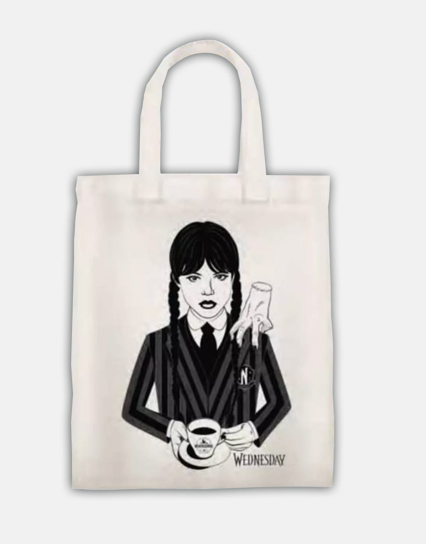 Borsa Shopper in Tela Mercoledì Addams - Wednesday | Versione B