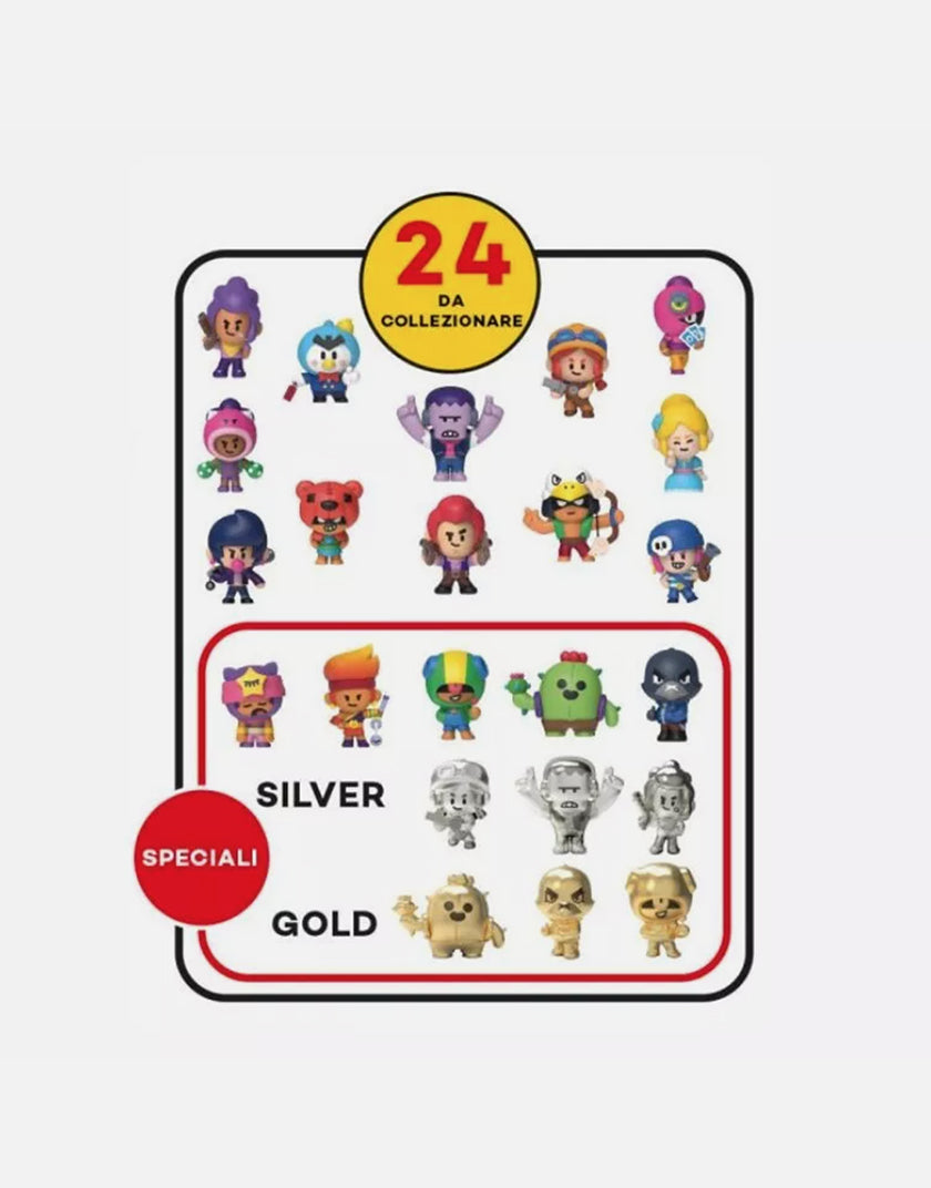 Brawl Stars - Pack con 3 Personaggi da Collezione