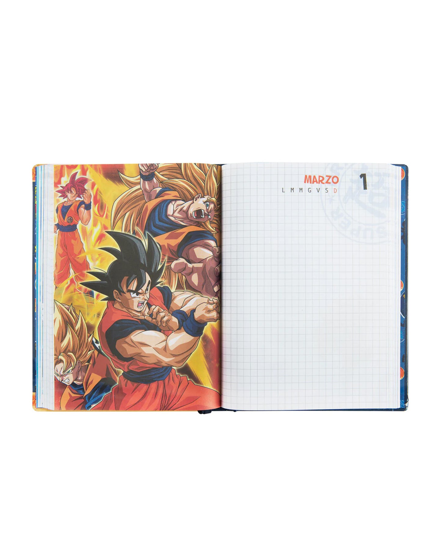 Diario Dragon Ball 2025/2026 - 12 Mesi Giornaliero Non Datato Blu | Panini