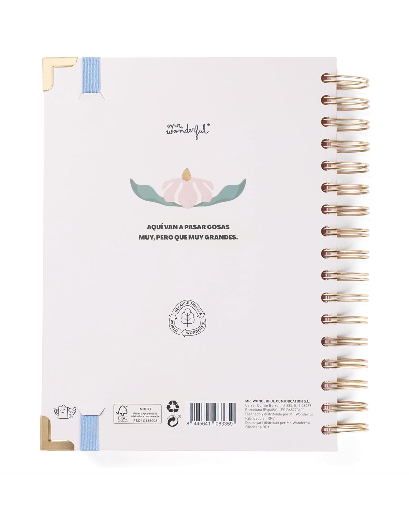 Diario Agenda Office 2025-2026 – “La Vita è ORA” Mr.Wonderful