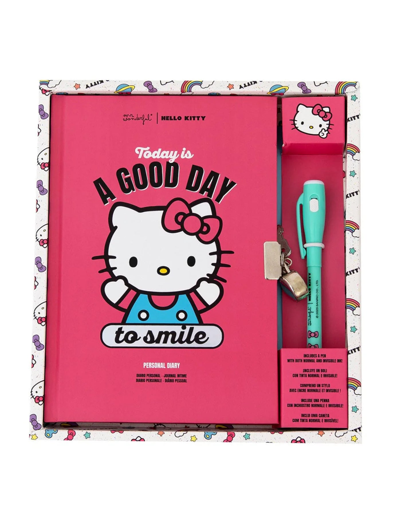 Diario Segreto con Inchiostro Normale e Invisibile Hello Kitty – Mr. Wonderful