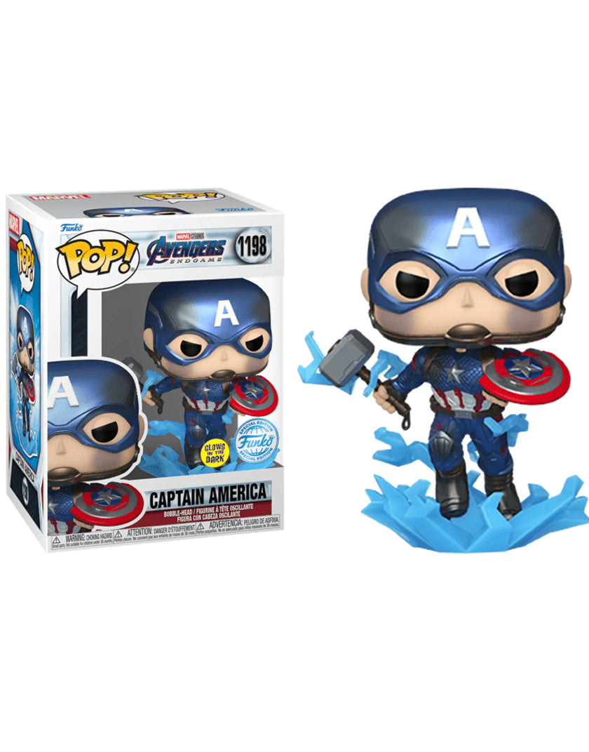 Funko Pop! Avengers Endgame - Captain America Exclusive GITD 1198