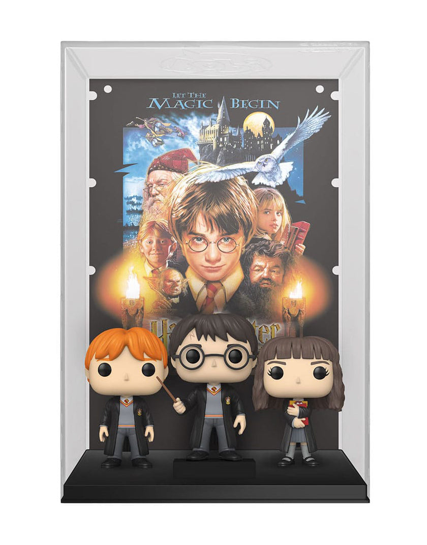 Funko Pop! Harry Potter e La Pietra Filosofale - Movie Poster con Harry, Ron e Hermione