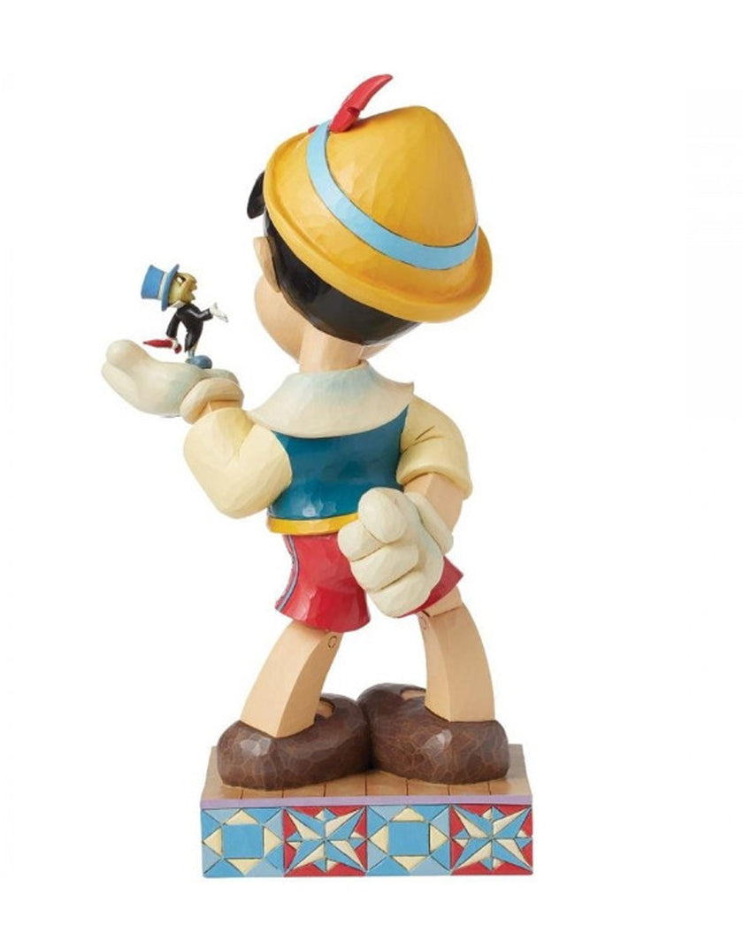 Jim Shore Disney Traditions – Pinocchio con il Grillo Parlante