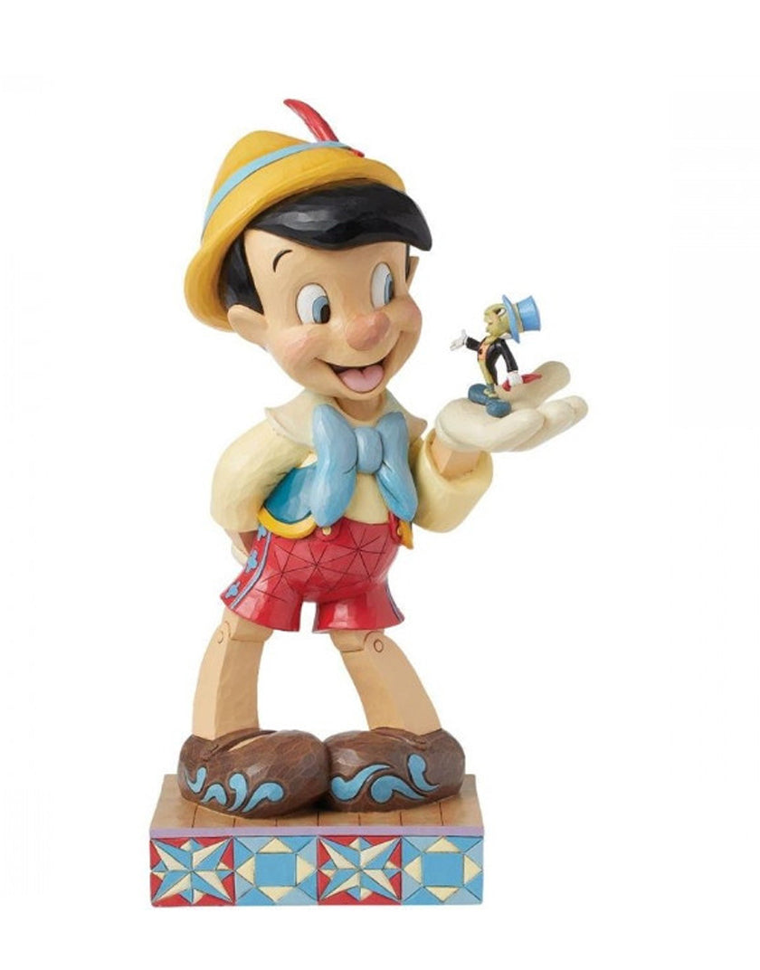 Jim Shore Disney Traditions – Pinocchio con il Grillo Parlante
