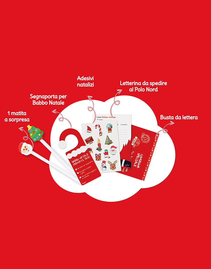 Kit Lettera a Babbo Natale - Christmas Mail Colourbook
