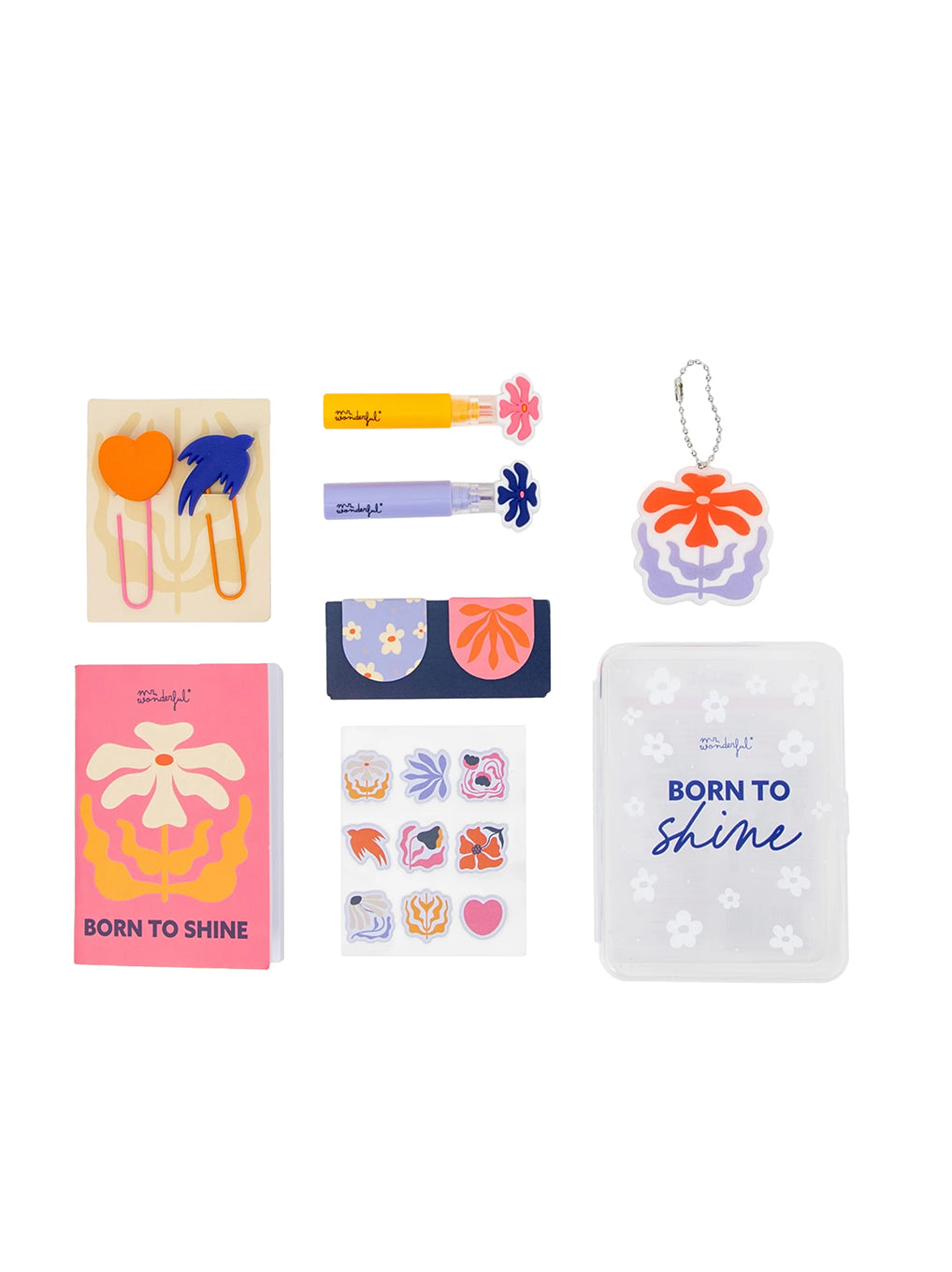 Kit per Decorare il Tuo Diario e Agenda Mr. Wonderful – Born To Shine