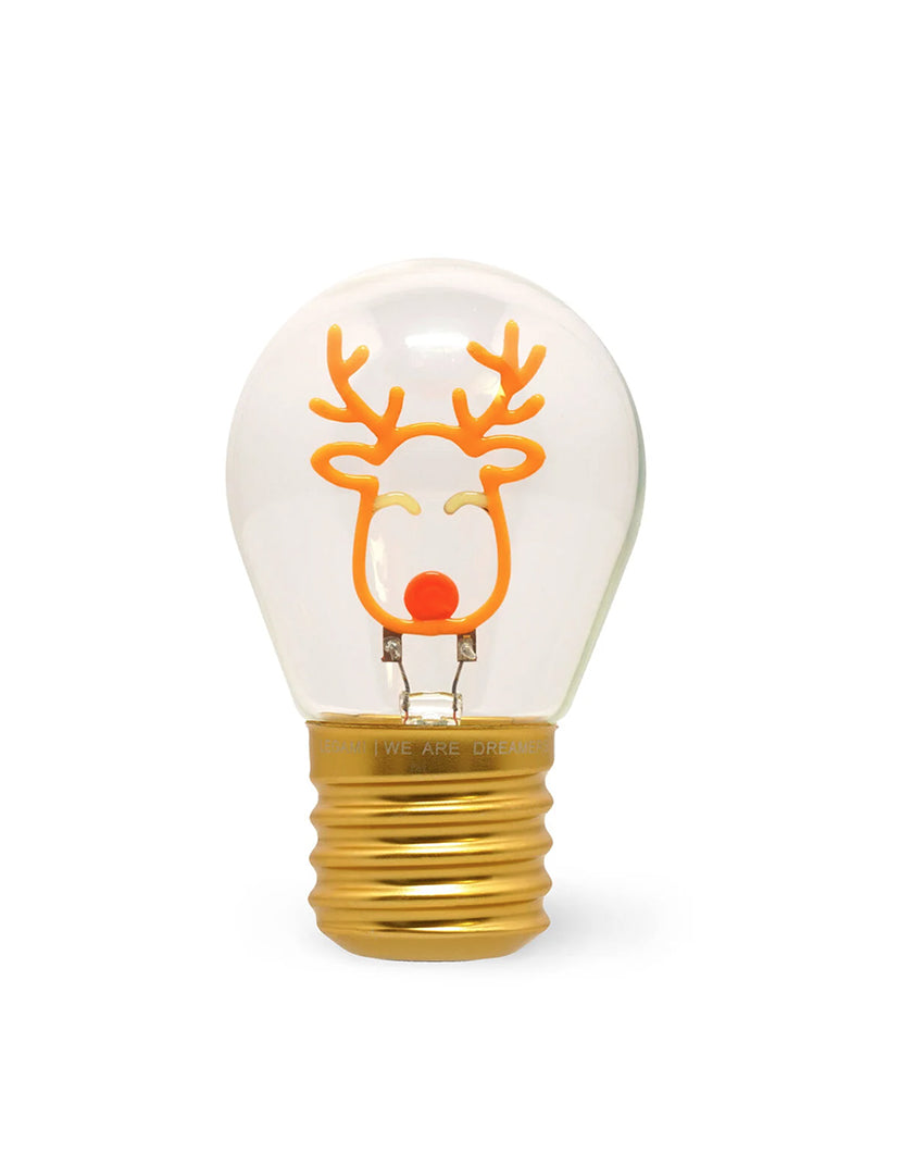 Lampada da Tavolo Natalizia a Forma di Lampadina - Bulb Fiction Reindeer