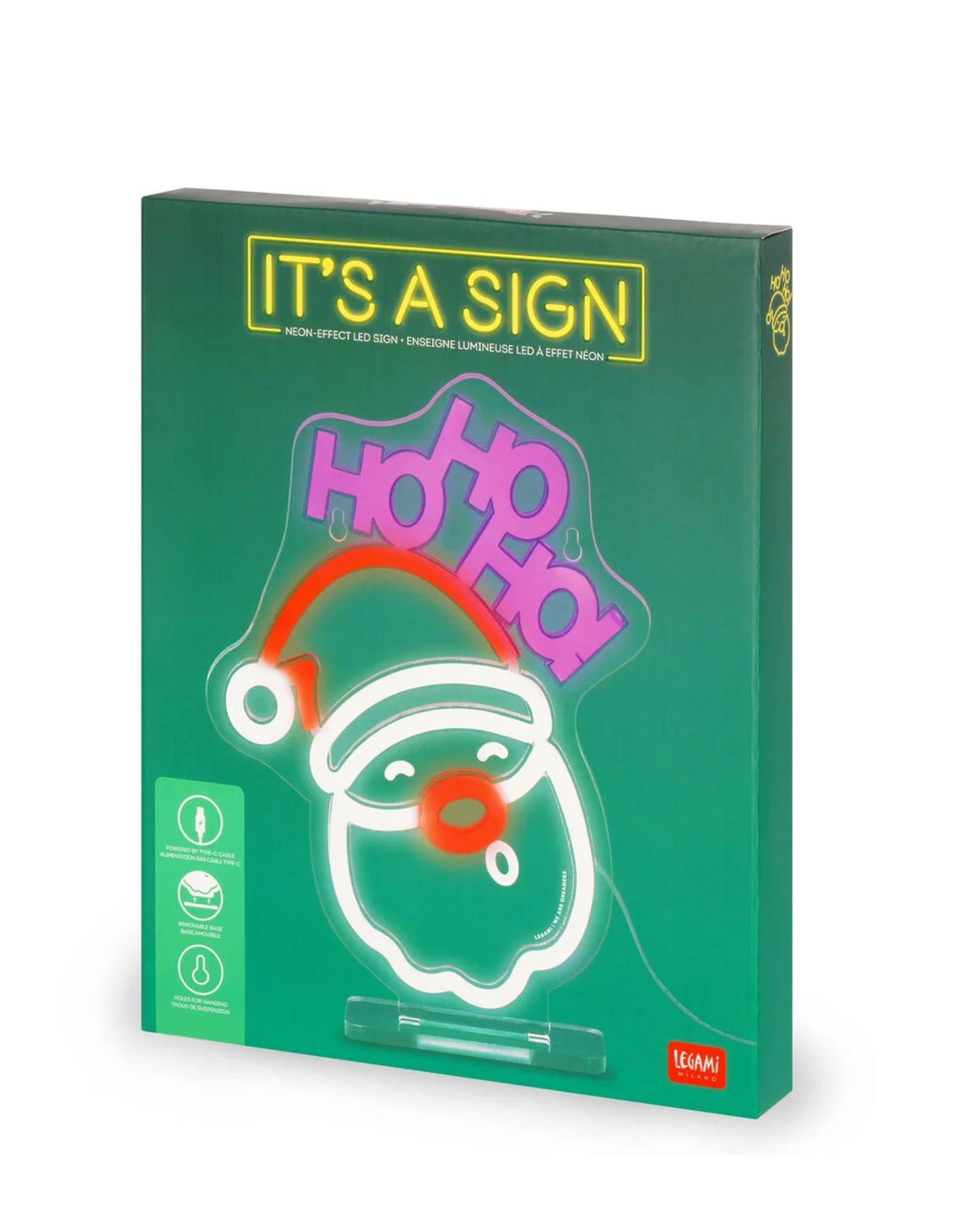 Lampada LED Effetto Neon – Santa Claus – Legami It's a Sign