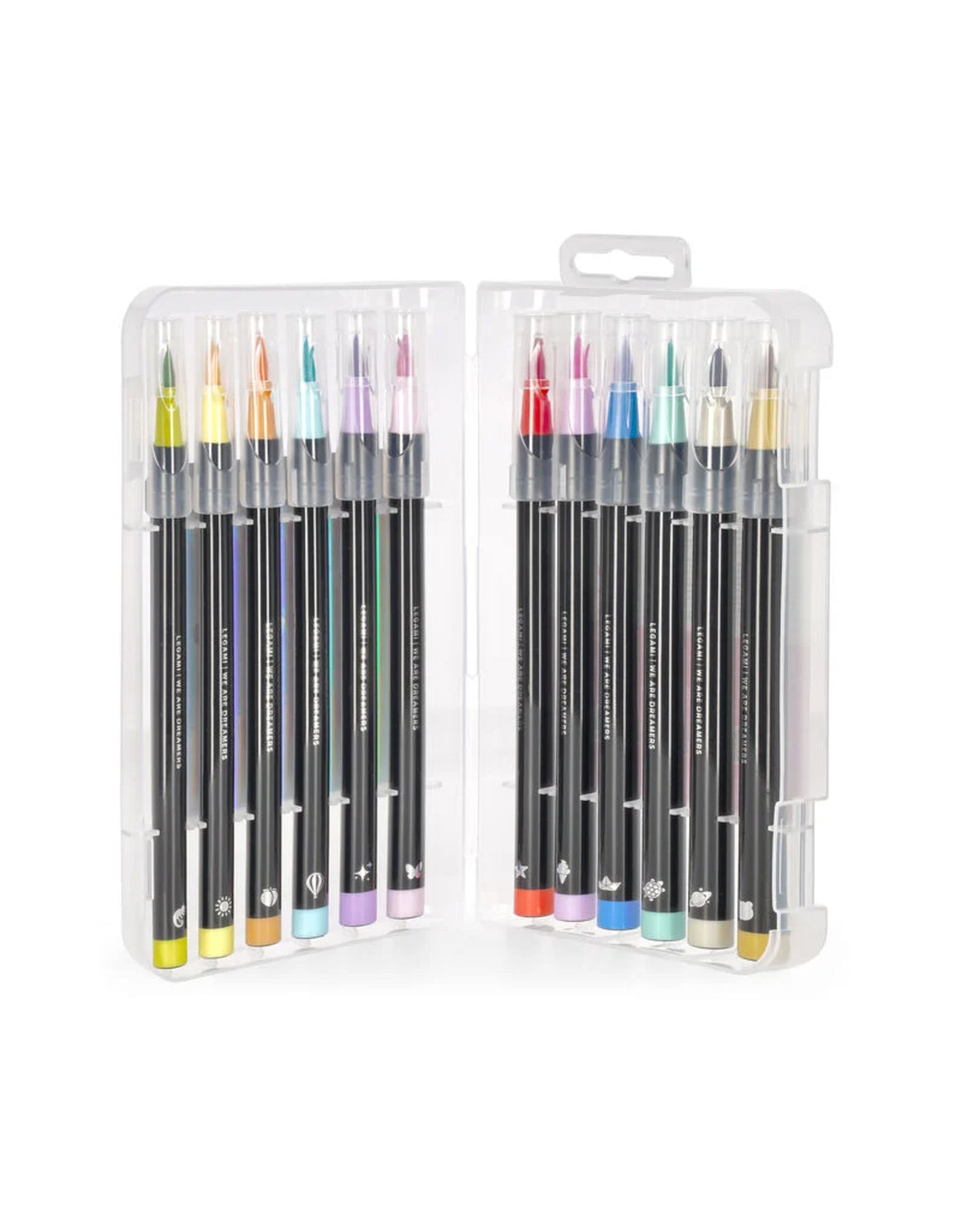 Set di 12 Pennarelli Brush Markers con Punta a Pennello - Legami