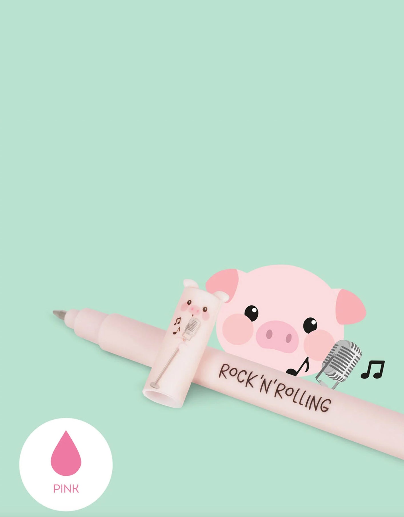 Legami Set di 4 Penne Gel Cancellabili Farm Sweet Farm - Erasable Pen