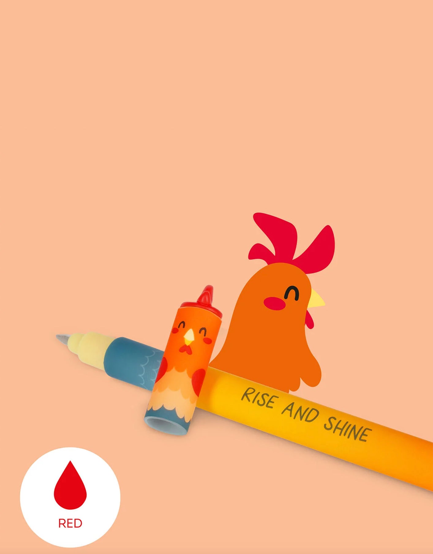 Legami Set di 4 Penne Gel Cancellabili Farm Sweet Farm - Erasable Pen