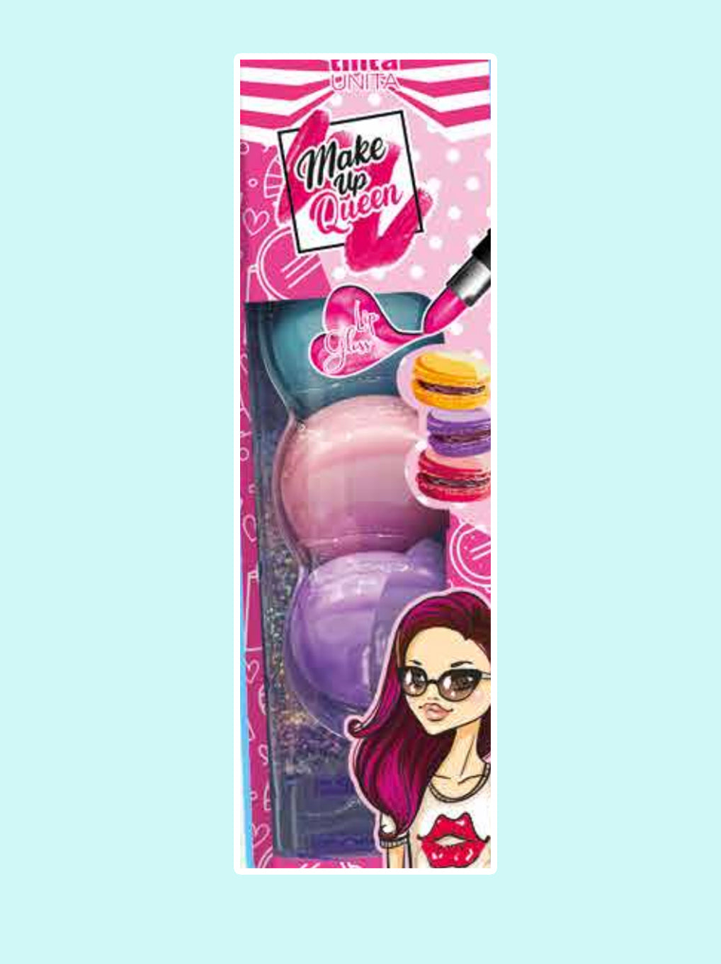 Make Up Queen Tinta Unita Lip Gloss Macaron Set