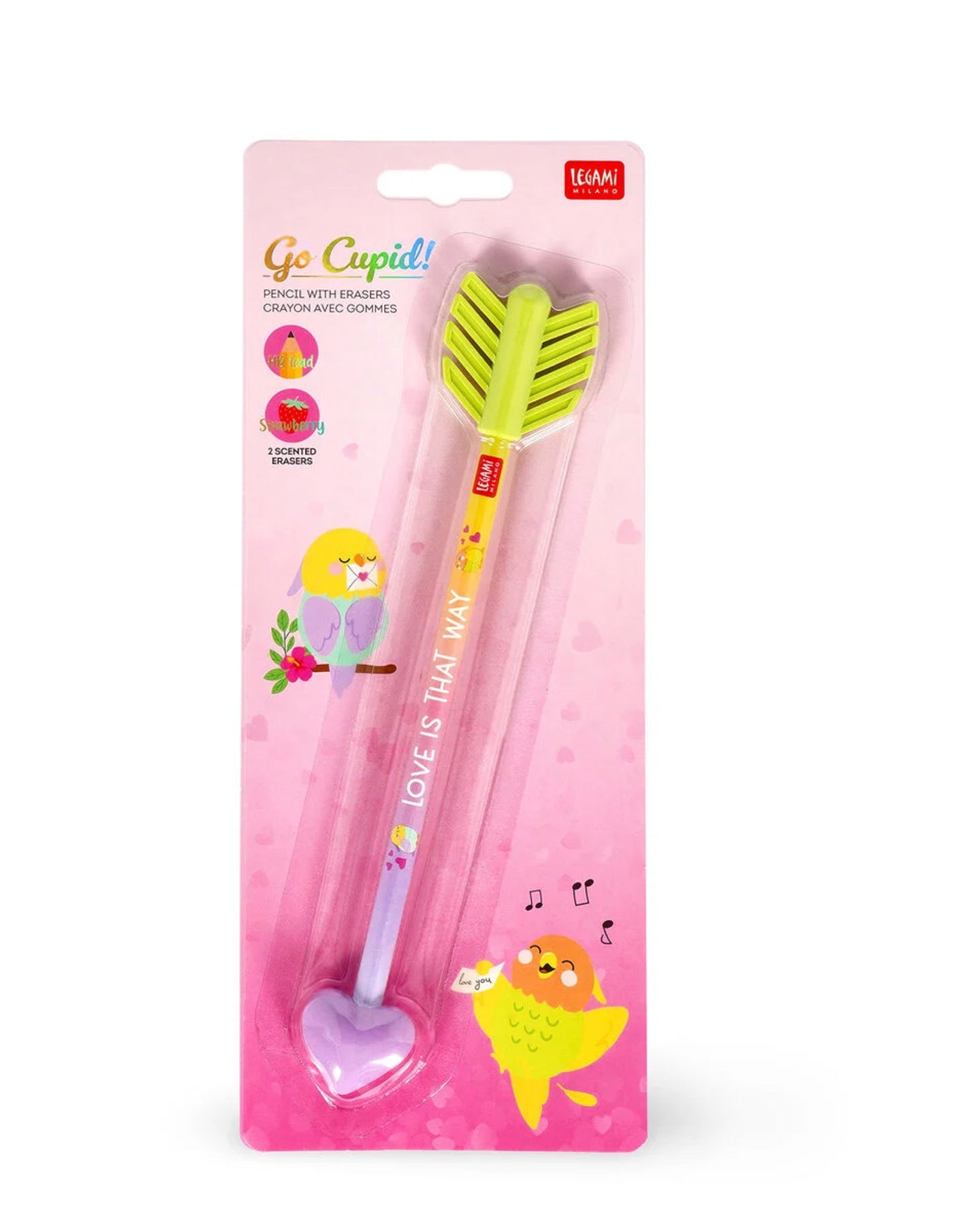 Matita con due Gomme Profumate “Go Cupid!” – Legami