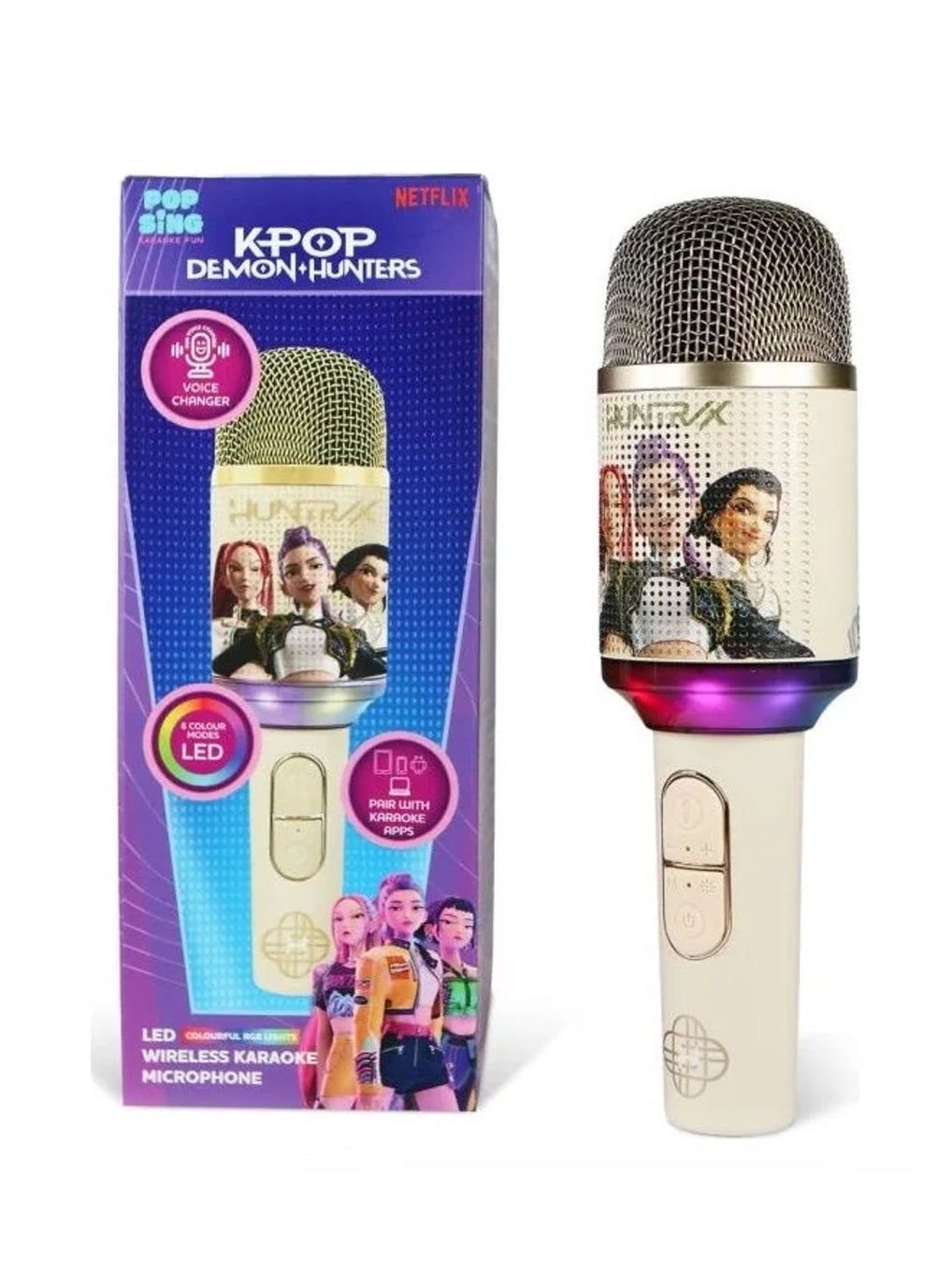 KPop Demon Hunters Microfono Karaoke PopSing Oro OTL Technologies