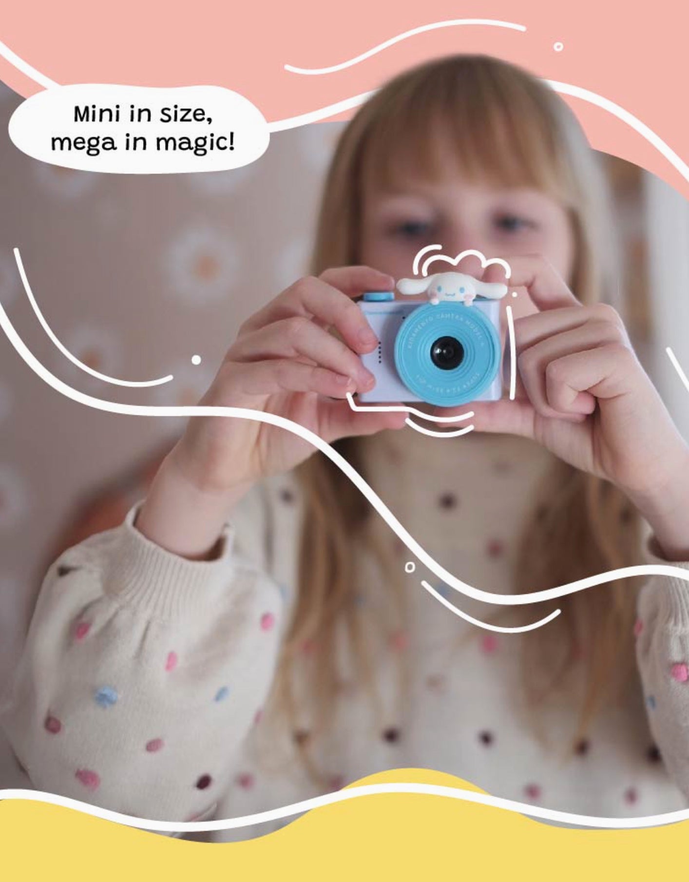 Mini Fotocamera Digitale Sanrio Cinnamoroll Kiimento