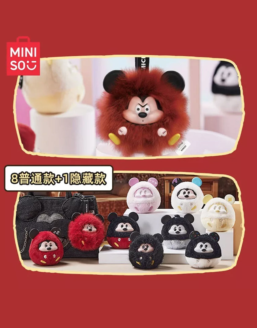 Miniso Disney Mickey Fun Crash – Portachiavi Blind Box in Vinile e Peluche