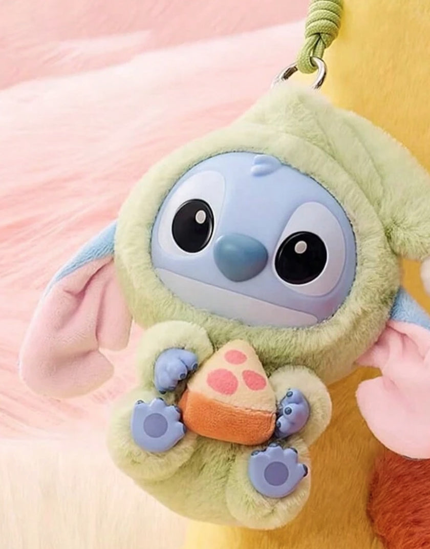 Miniso Disney Stitch - Portachiavi in Vinile e Peluche - Blind Box