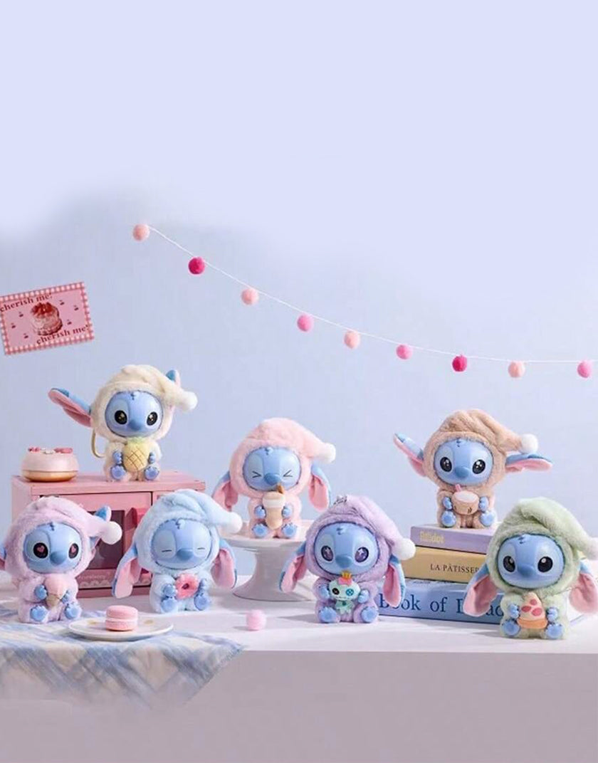 Miniso Disney Stitch - Portachiavi in Vinile e Peluche - Blind Box