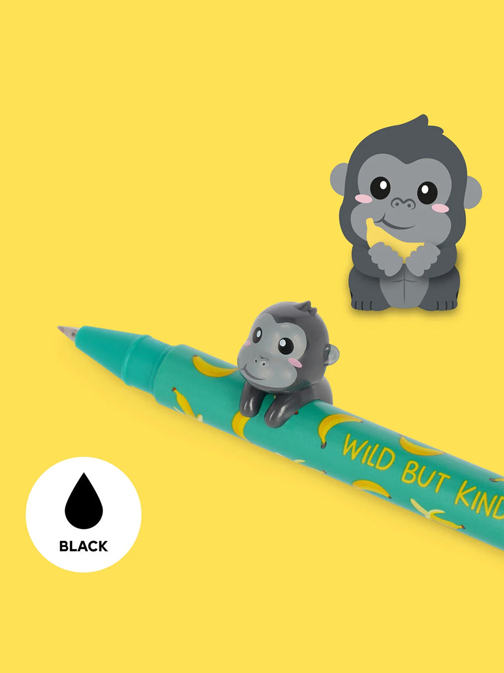 Penna Gel con Animaletto Gorilla “Wild but Kind” Lovely Friends Legami