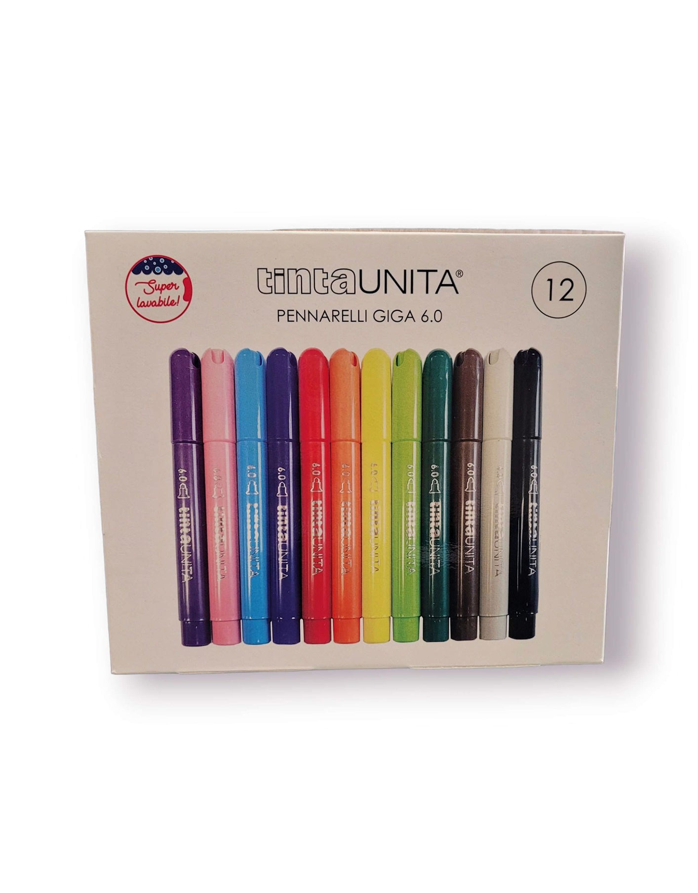 Pennarelli Giga 6.0 Tinta Unita – Set da 12 colori