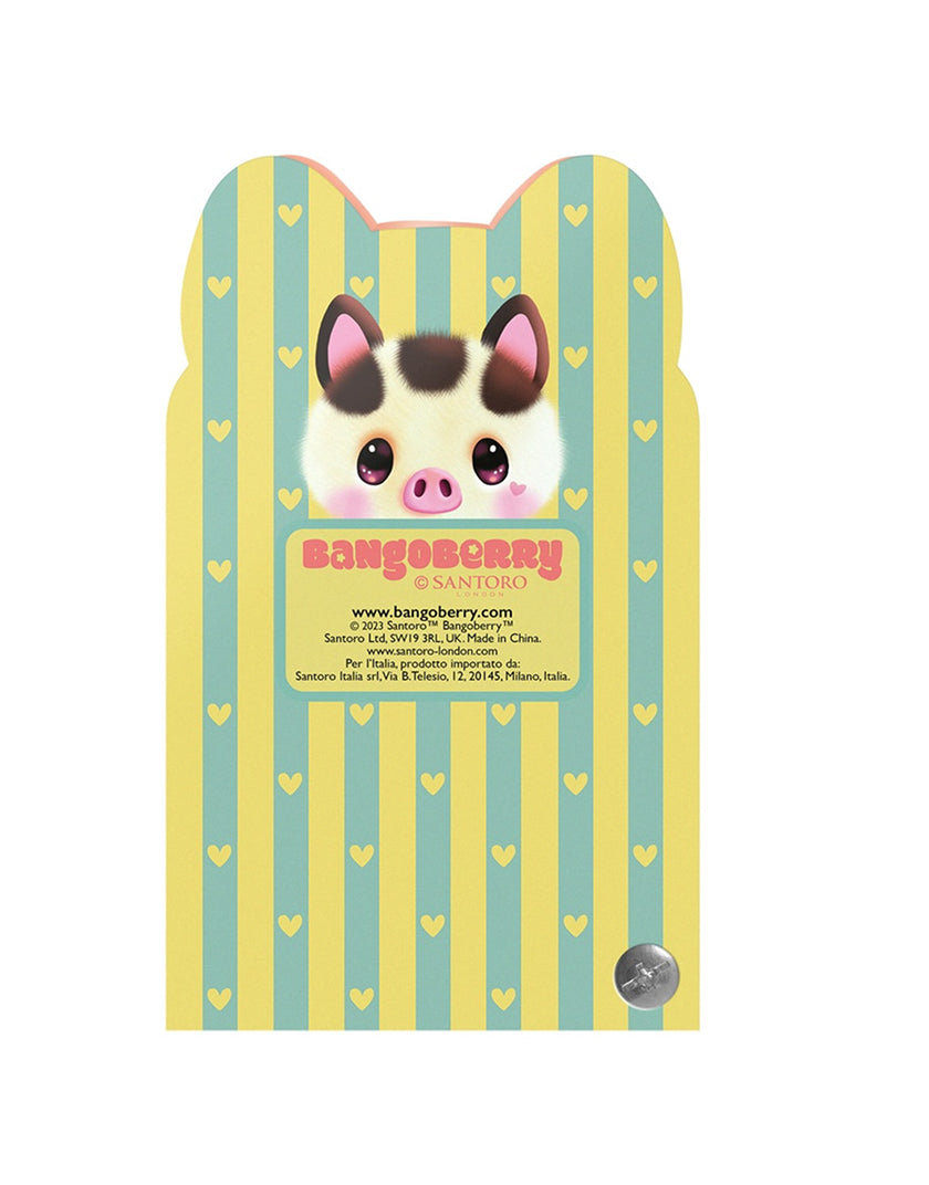 Pocket Notebook Bangoberry Santoro Italia - Piggy Pig