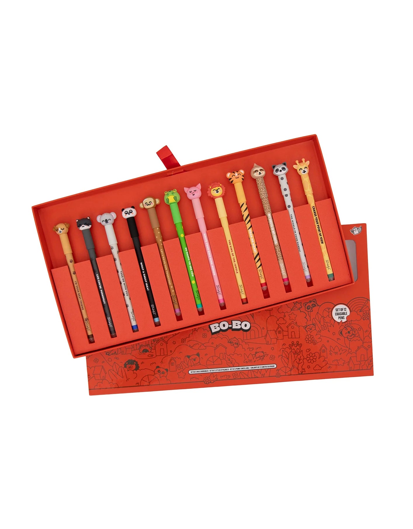 Set 12 Penne Cancellabili Bo-Bo Animali – Mr. Wonderful