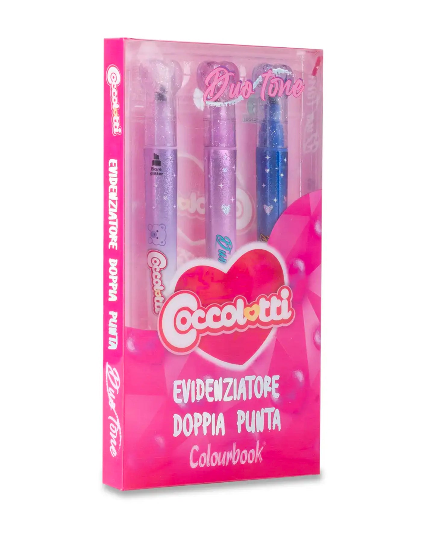 Set 3 Evidenziatori Doppia Punta DuoTone Coccolotti – Colourbook