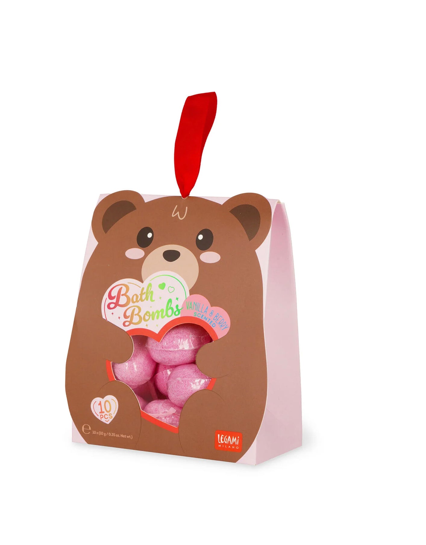 Set di 10 Bombe da Bagno a Cuore – Bath Bombs Legami