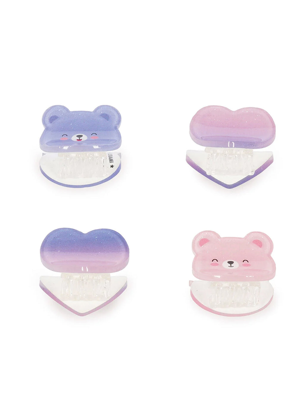 Set 4 Mini Mollette per Capelli Teddy – Clip Me Up! Legami