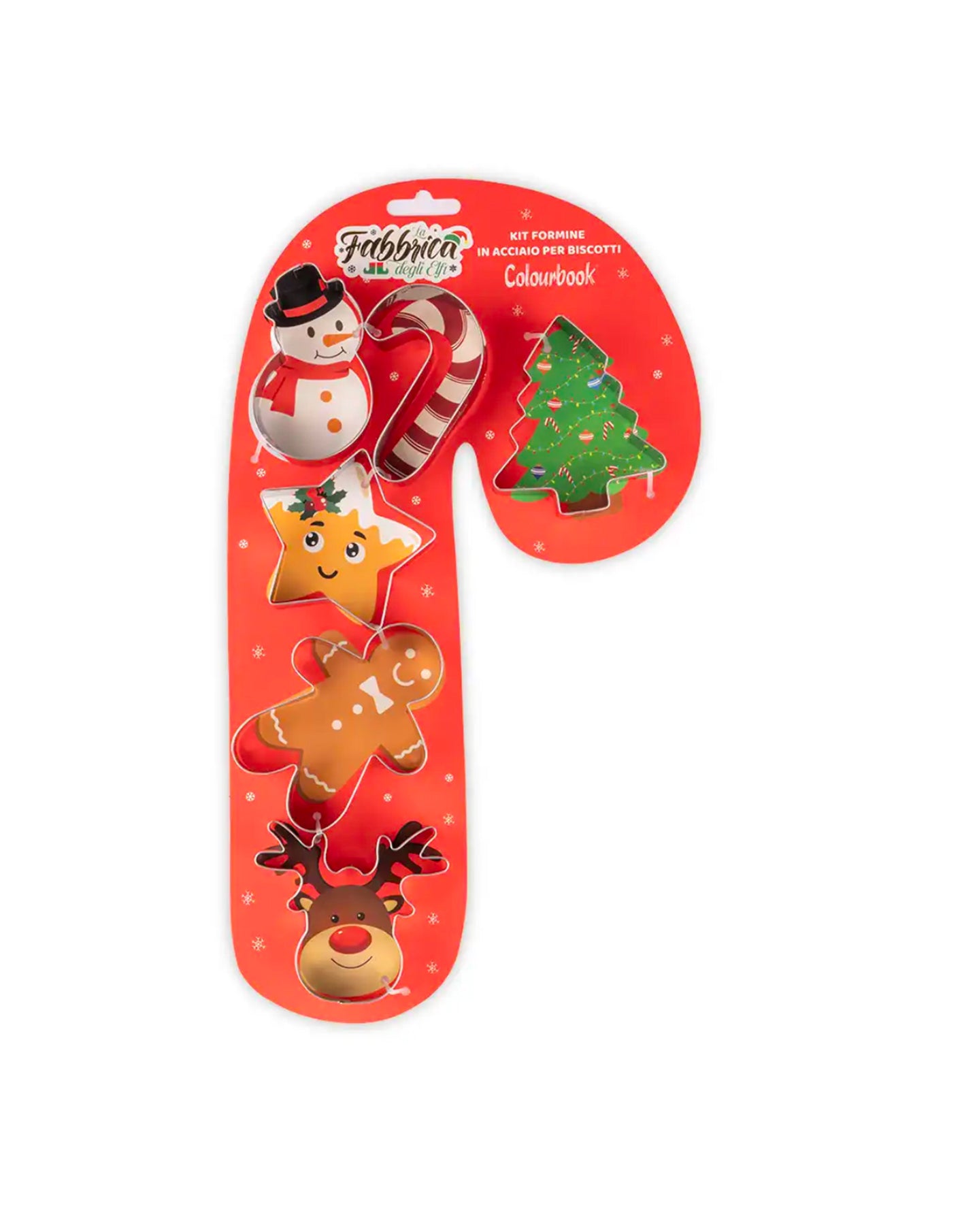 Set Formine per Biscotti Natalizi Candy Cane Colourbook
