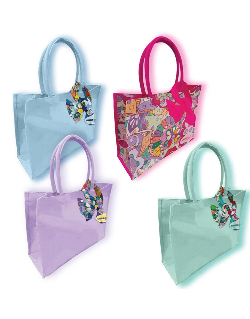 Shopper Bag Tinta Unita Vintage