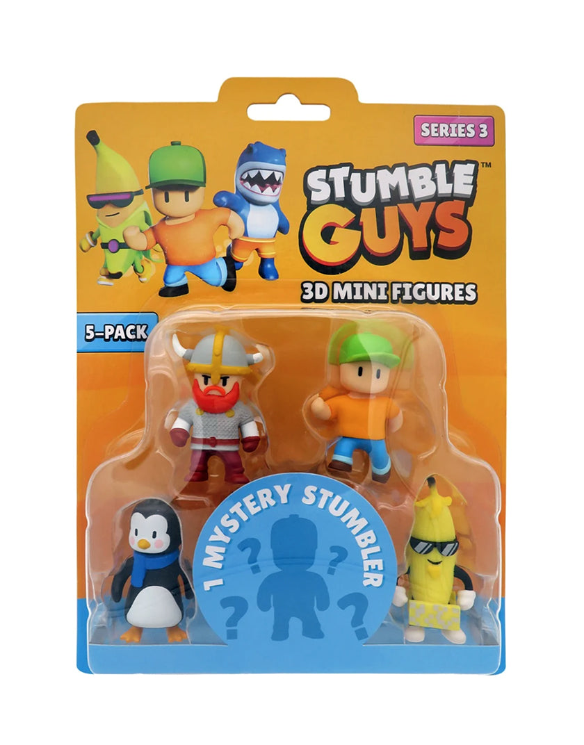 Stumble Guys Mini Figure Serie 3 - Blister da 5 Personaggi
