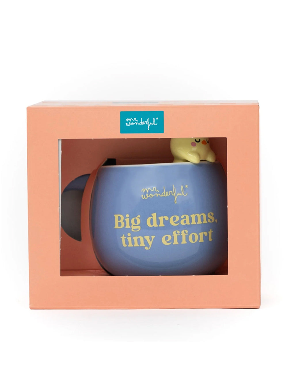 Tazza 3D Lazy Pulcino – Big Dreams, Tiny Effort – Mr. Wonderful