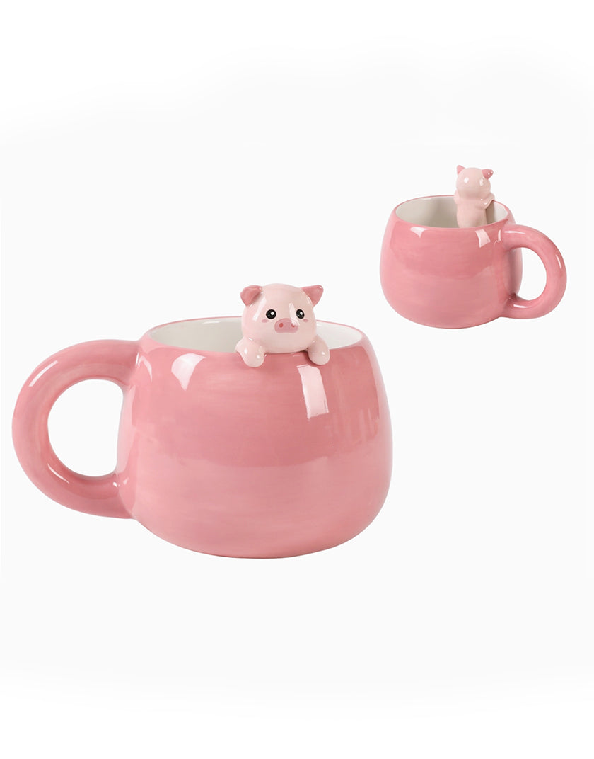 Tazza in Ceramica Itotal con Charm Kawaii Maialino