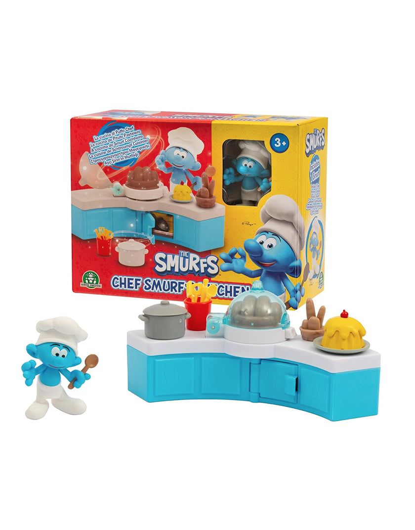 Mini Playset Puffi - Cucina di Puffo Chef con Accessori Giochi Preziosi