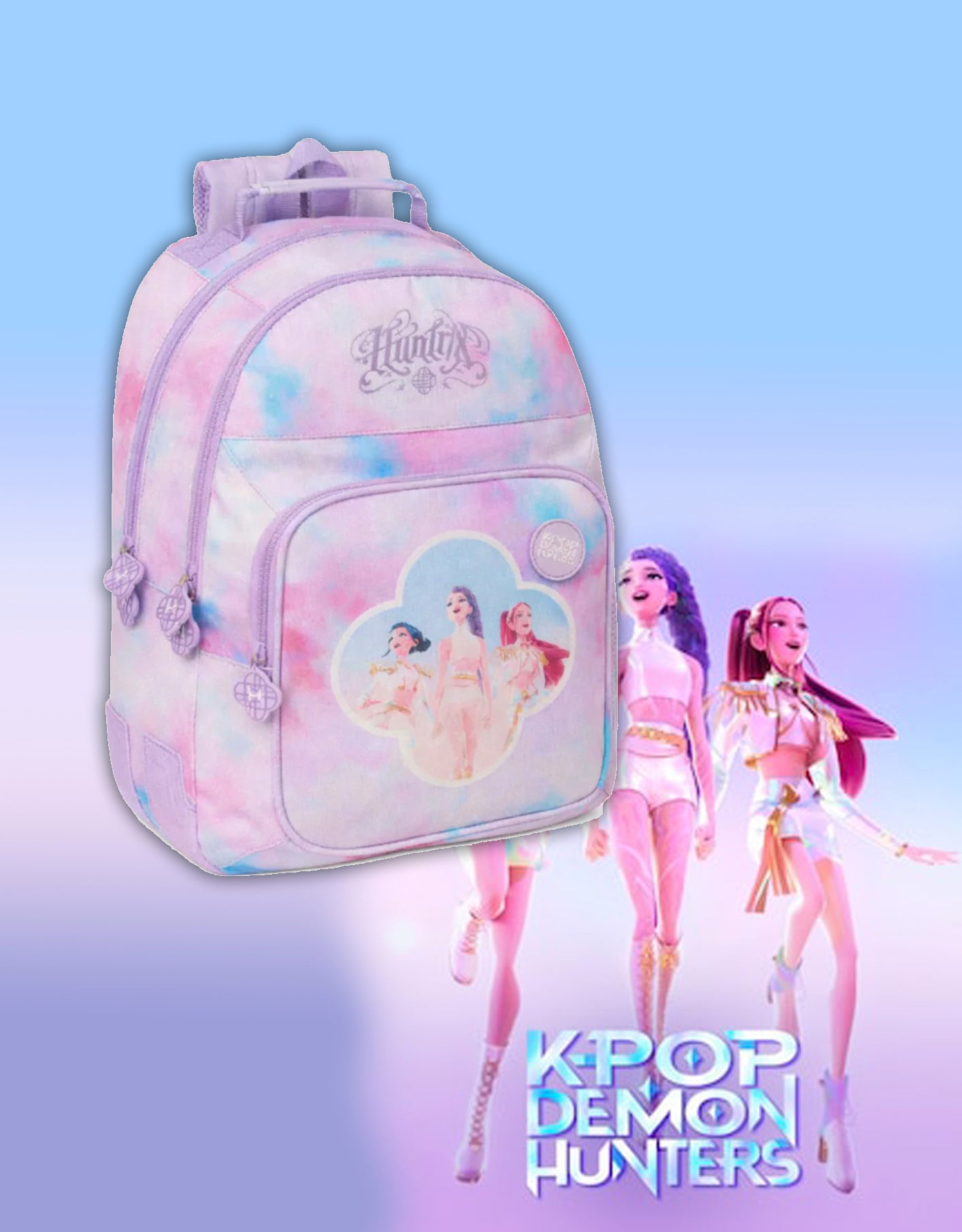 Zaino Scuola 3 Zip K-Pop Artist Demon Hunters | Preordine