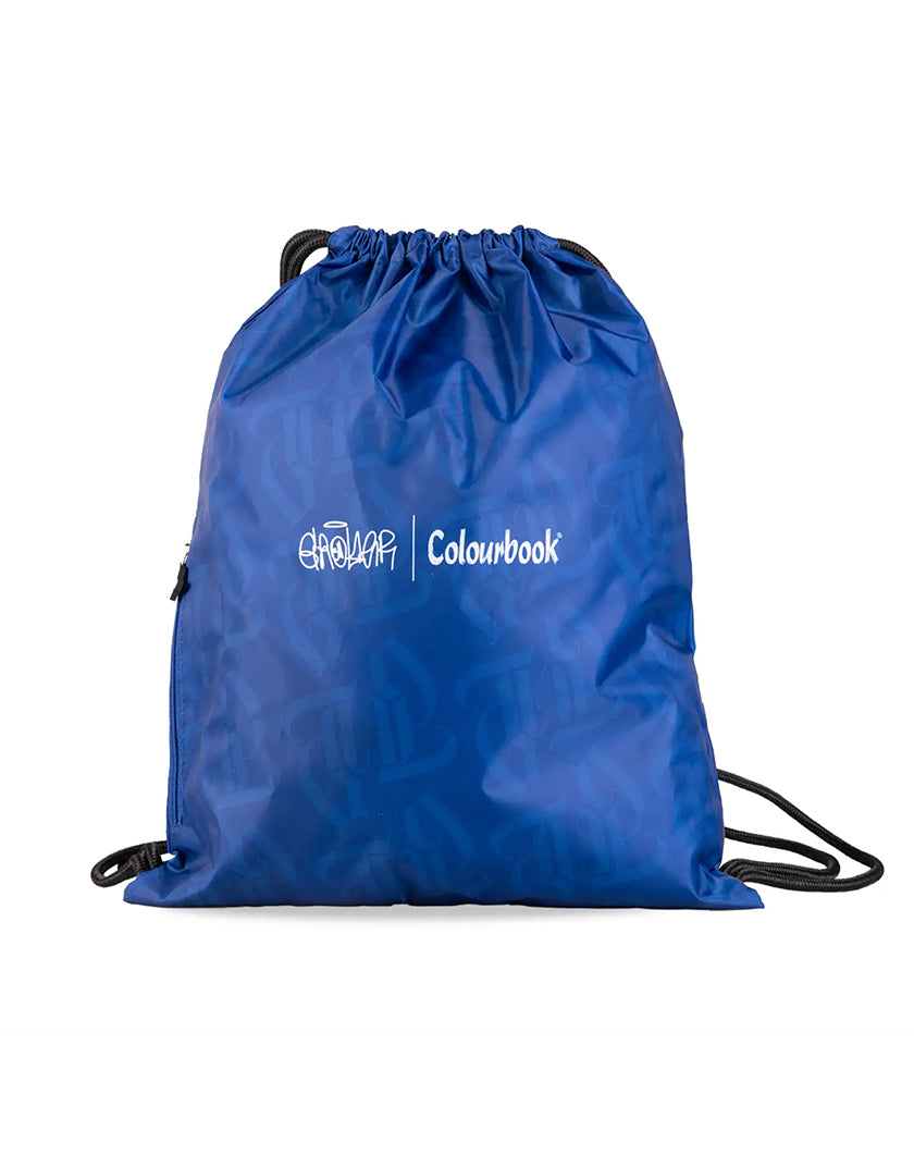 Zaino con Coulisse Geolier x Colourbook Blu