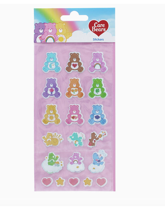 Adesivi Puffy Care Bears - Set di 20 Stickers Colorati e Morbidi