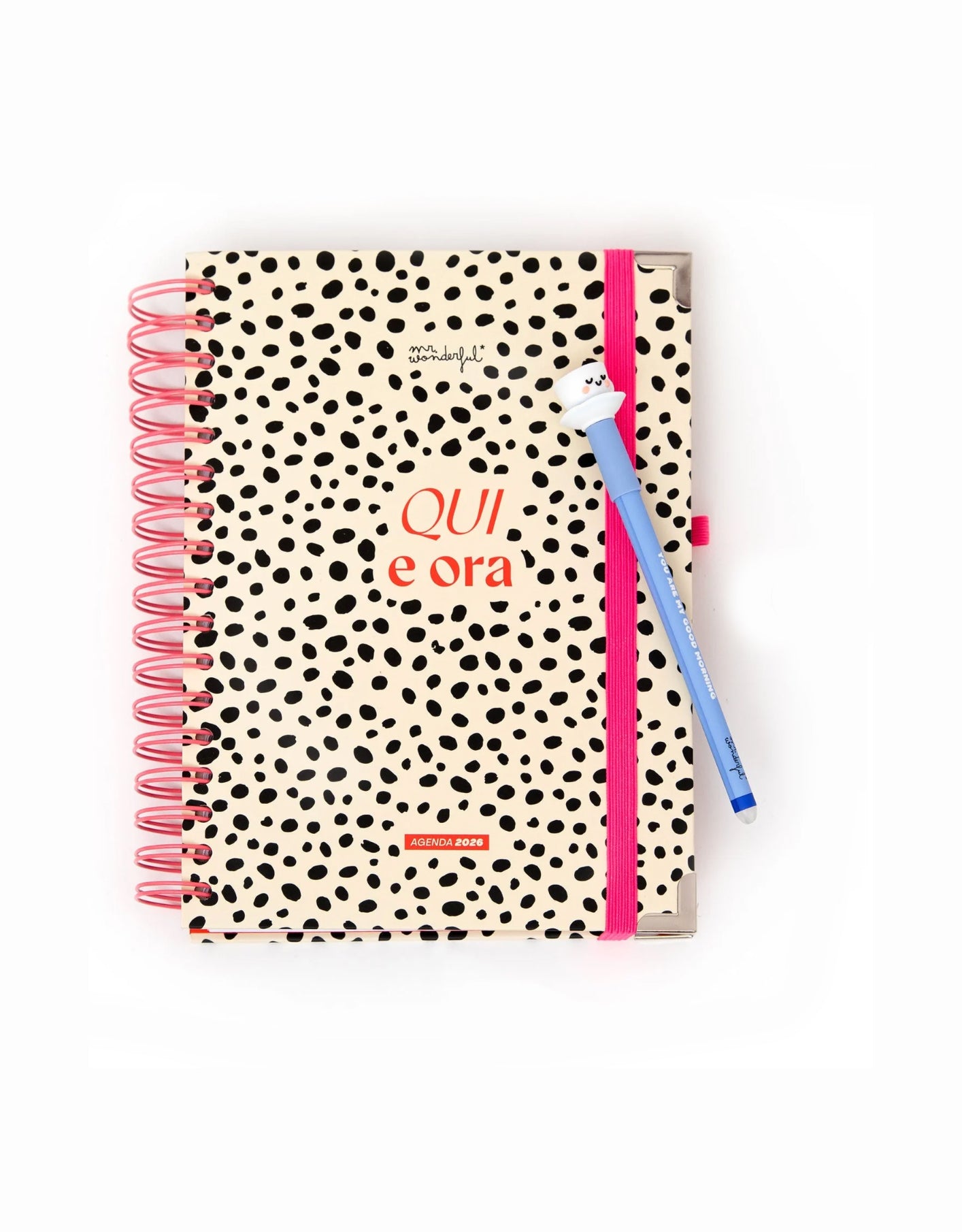 Agenda Office 2026 Giornaliera - Qui e ora Mr. Wonderful