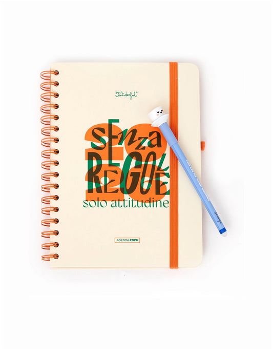 Agenda Office 2026 Settimanale - Senza regole, solo attitudine Mr.Wonderful